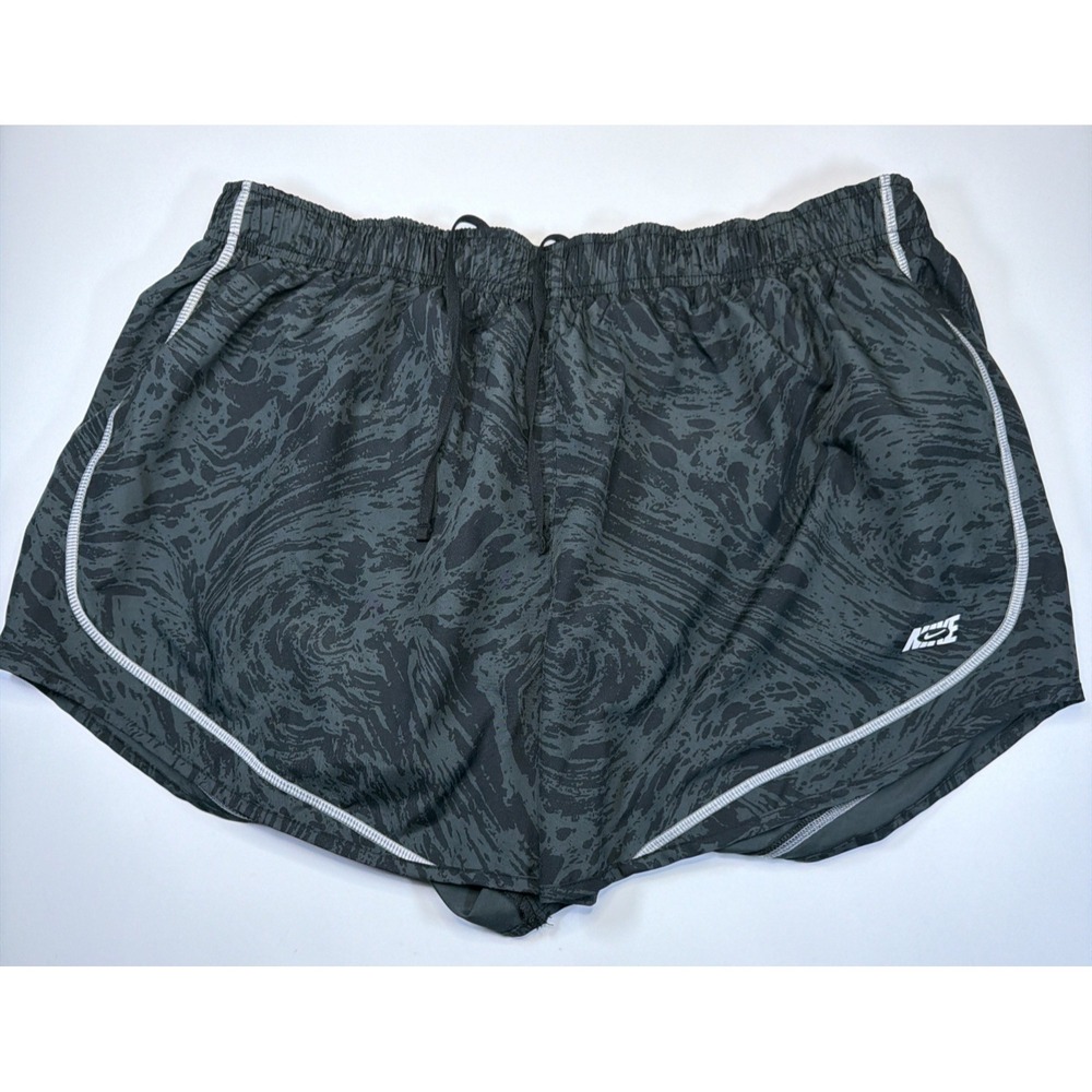 Nike Tempo Dry Dri-Fit Women Brief-Lined Running Shorts Black 1X Abstract Black